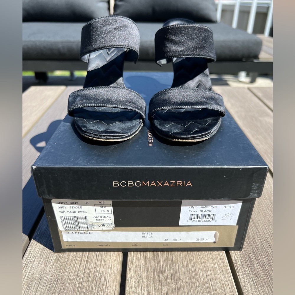 BCBG - sandals- two band heels- size 5.5 summer